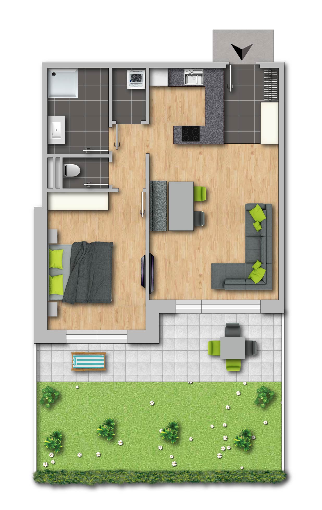 Ansicht nach Fertigstellung