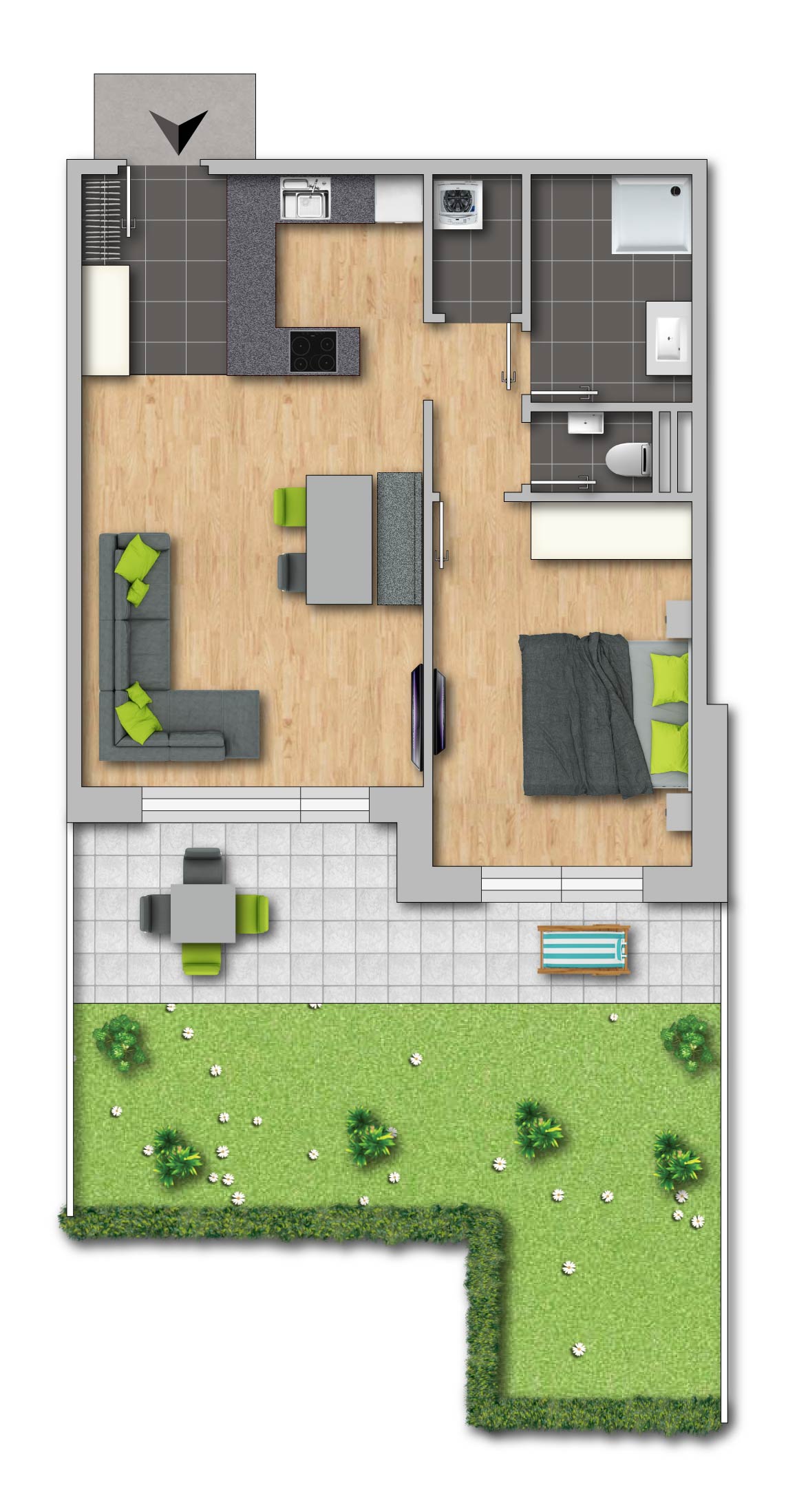 Ansicht nach Fertigstellung