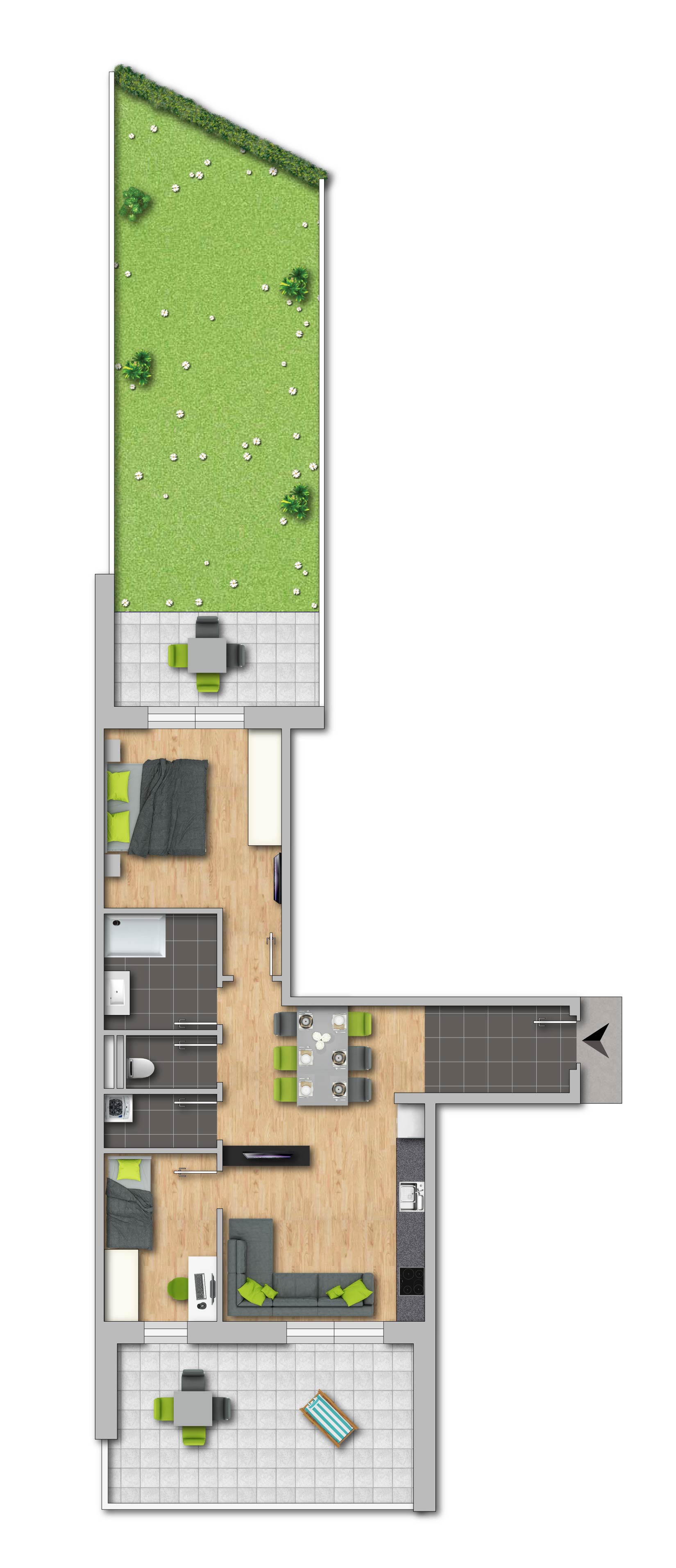 Ansicht nach Fertigstellung