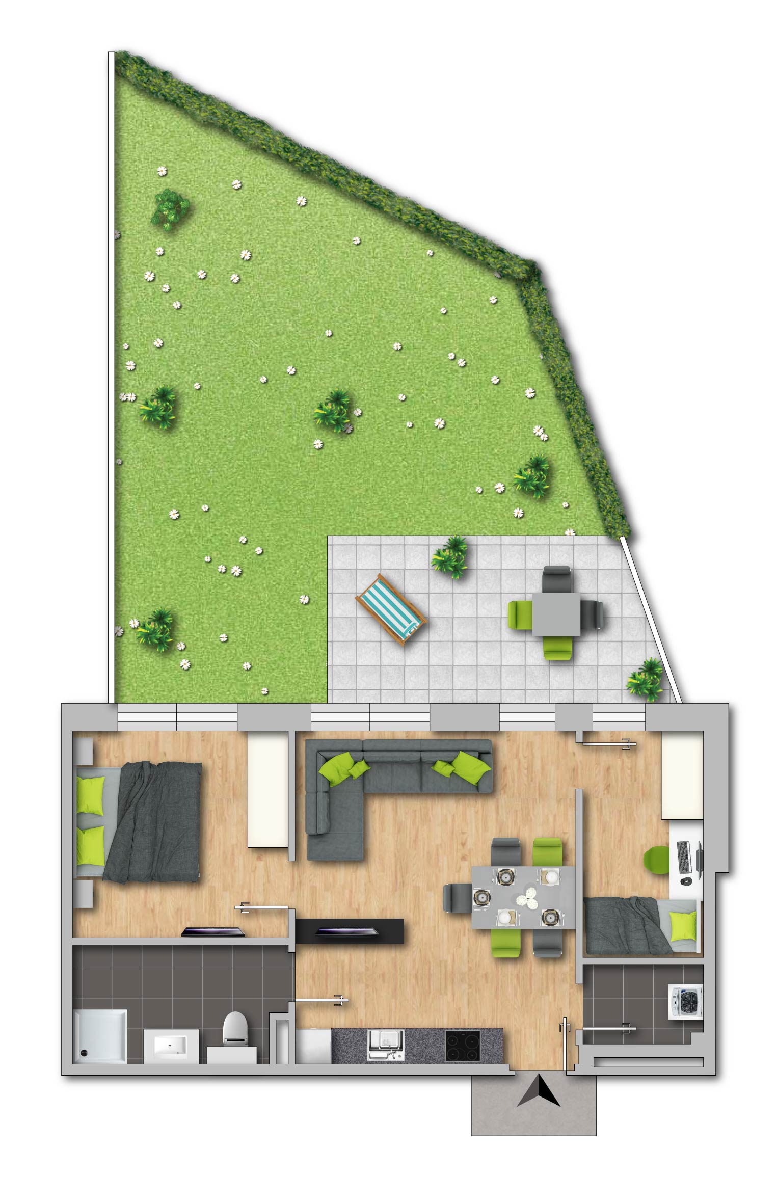 Ansicht nach Fertigstellung