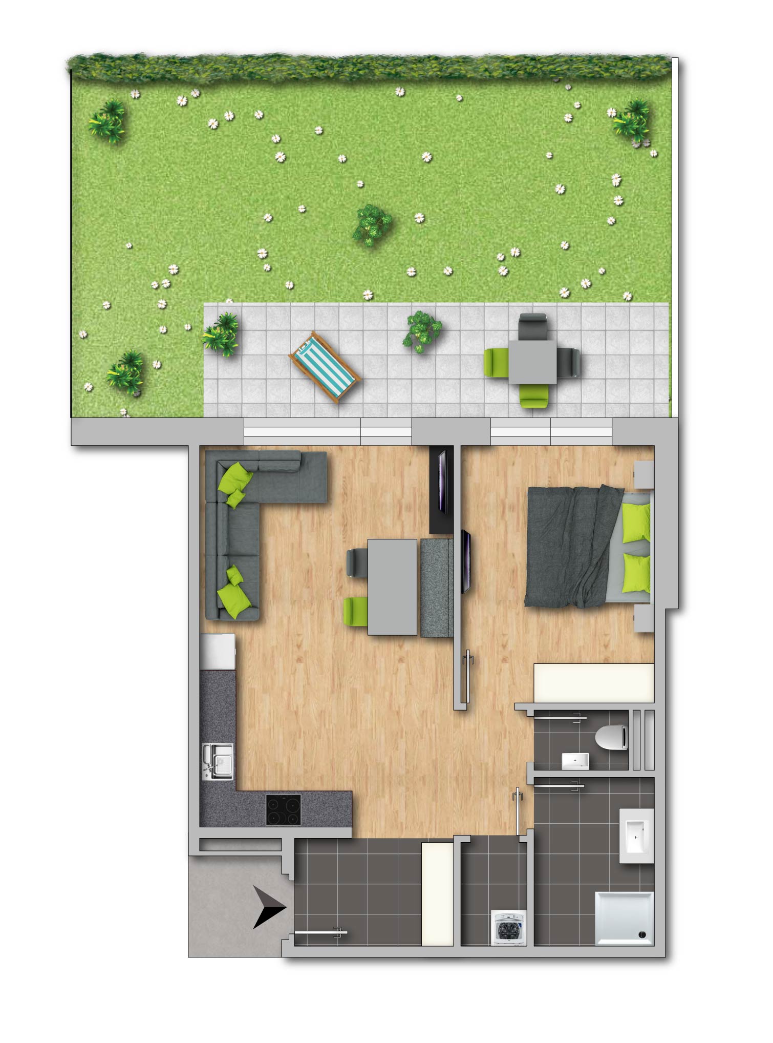 Ansicht nach Fertigstellung