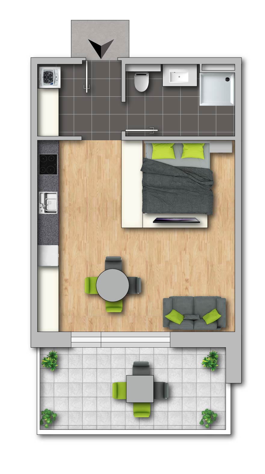 Ansicht nach Fertigstellung