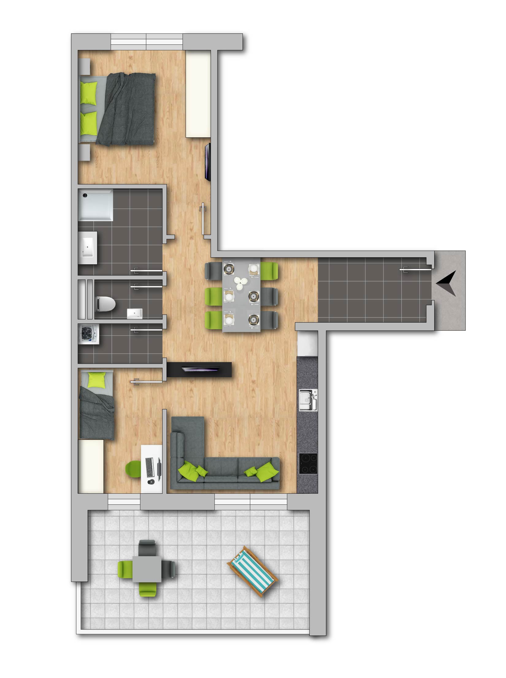 Ansicht nach Fertigstellung