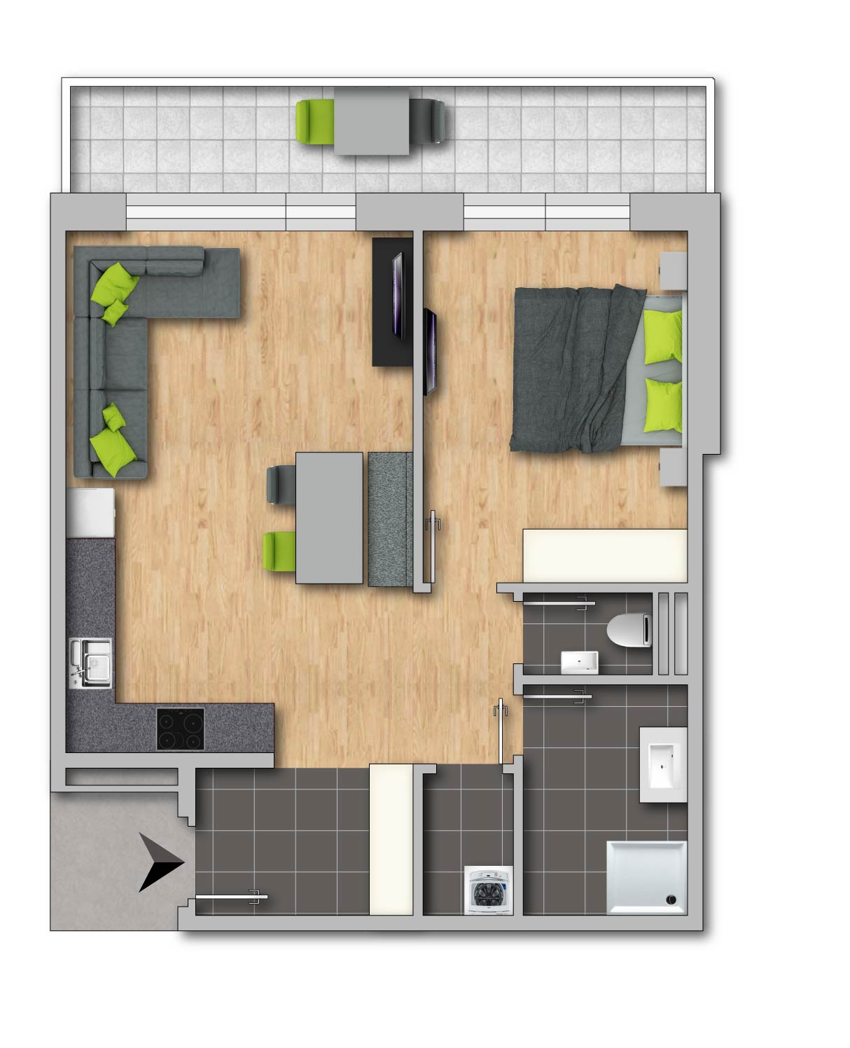 Ansicht nach Fertigstellung