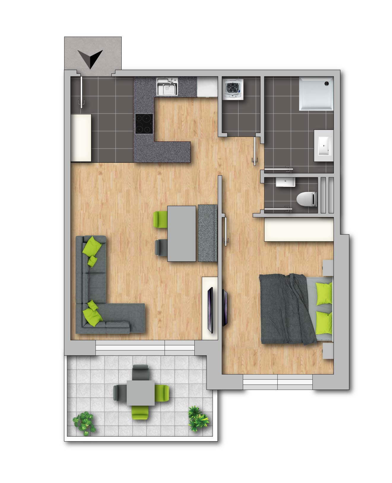 Ansicht nach Fertigstellung