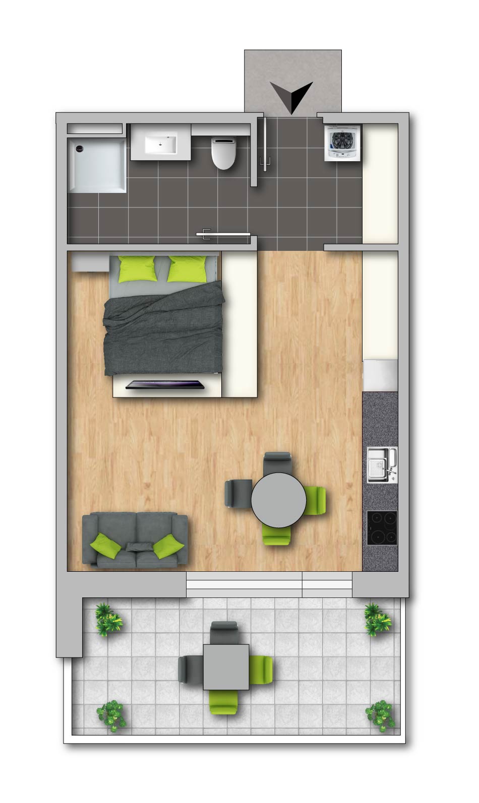 Ansicht nach Fertigstellung